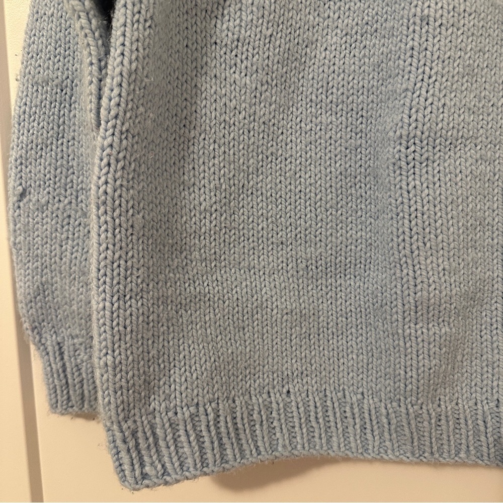 Vintage Hand Knit Blue Fair Isle Sweater Approx Size XS/ S - see measurements - Picture 2 of 9